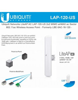 Ubiquiti LiteAP ac 5GHz airMAX... Ubiquiti LiteAP ac 5GHz airMAX...