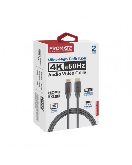 Promate Ultra-High Definition 4K@60Hz HDMI® Audio Video Cable | ProLink4K60-300 Promate Ultra-High Definition 4K@60Hz HDMI® Audio Video Cable | ProLink4K60-300
