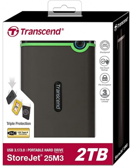 Transcend 2TB StoreJet 25M3 External hard drive Transcend 2TB StoreJet 25M3 External hard drive