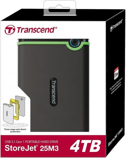 Transcend 4TB StoreJet 25M3 External hard drive Transcend 4TB StoreJet 25M3 External hard drive