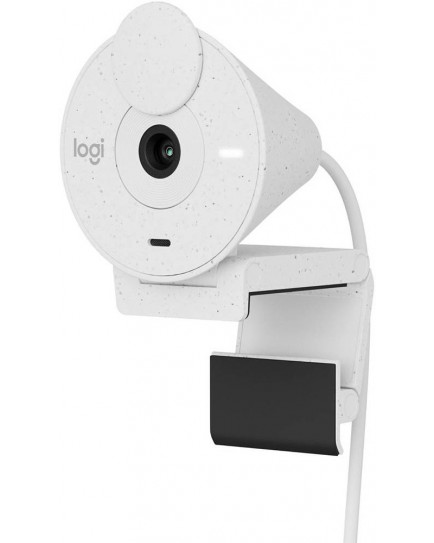 Logitech Brio 300 Full HD Webcam with Privacy Shutter - OFF-WHITE