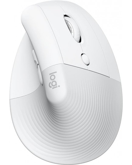 Logitech Lift Vertical Ergonomic Mouse WHITE