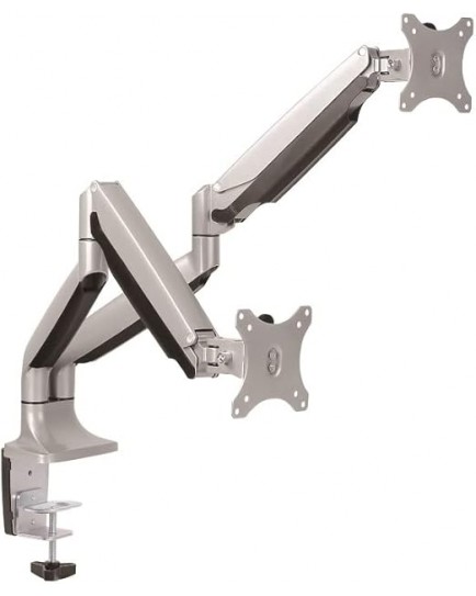 SKILL TECH SH100-C024 Dual Monitor Arm Stand Desk Mount Bracket with Height Adjustable Full Motion SKILL TECH SH100-C024 Dual Monitor Arm Stand Desk Mount Bracket with Height Adjustable Full Motion