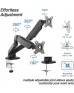 SKILL TECH-SH130 C024 Dual Monitor Thin Gas Spring Dual Monitor Arm SKILL TECH-SH130 C024 Dual Monitor Thin Gas Spring Dual Monitor Arm