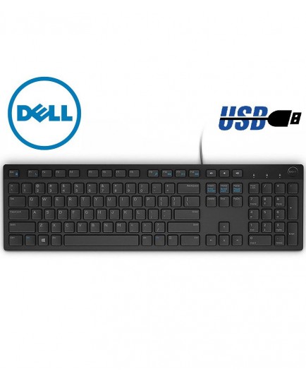 Dell Multimedia USB English and Arabic Keyboard - KB216