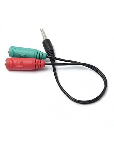 HAYSENSER 4-CONDUCTOR 3.5MM SPLITTER CABLE FOR MIC AND HEADPHONE HAYSENSER 4-CONDUCTOR 3.5MM SPLITTER CABLE FOR MIC AND HEADPHONE