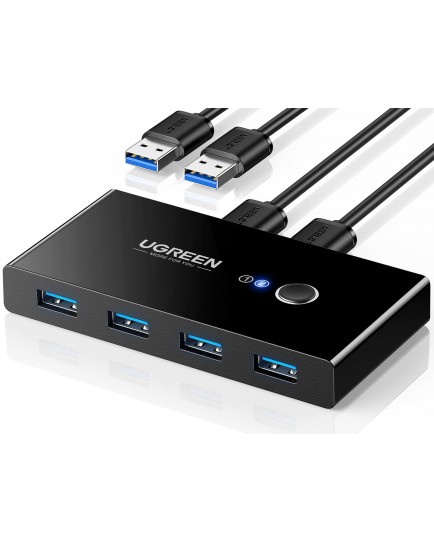 UGREEN 2 In 4 Out USB 3.0 Sharing Switch Box 30768 UGREEN 2 In 4 Out USB 3.0 Sharing Switch Box 30768