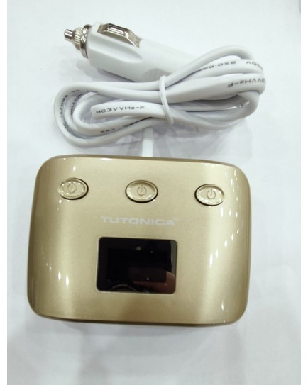TUTTONICA TUTTO ZNB02 4IN1 USB3 CAR CHARGER (GOLD & WHITE) TUTTONICA TUTTO ZNB02 4IN1 USB3 CAR CHARGER (GOLD & WHITE)