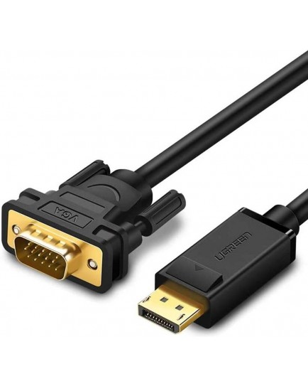 UGREEN DP Male to VGA Male Cable 1.5m (Black) 10247 UGREEN DP Male to VGA Male Cable 1.5m (Black) 10247