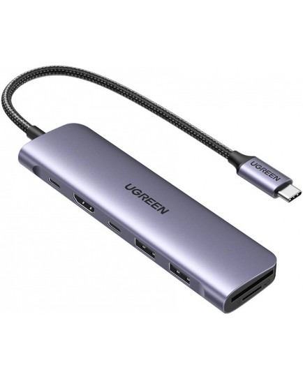 UGREEN Revodok 1071 7-in-1 USB-C To HDMI+2*USB 3.0 A+ USB-C+SD/TF+PD Converter 15214 UGREEN Revodok 1071 7-in-1 USB-C To HDMI+2*USB 3.0 A+ USB-C+SD/TF+PD Converter 15214