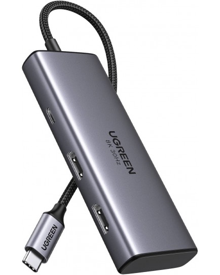 UGREEN USB-C to2*USB-A 3.0+USB-C 3.0+2*HDMI+PD port Converter 15852 UGREEN USB-C to2*USB-A 3.0+USB-C 3.0+2*HDMI+PD port Converter 15852