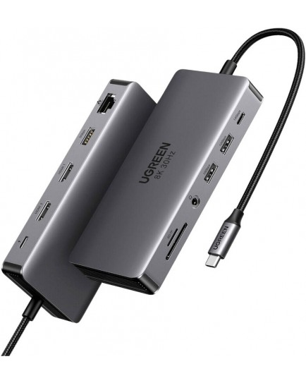 UGREEN Revodok Pro 211 11 in 1 USB-C to 2*USB-A3.2+1*USB-A3.0+USBC3.2+2*HDMI+RJ45 Gigabit+SD&TF +3.5mm+PD port Converter 15965 UGREEN Revodok Pro 211 11 in 1 USB-C to 2*USB-A3.2+1*USB-A3.0+USBC3.2+2*HDMI+RJ45 Gigabit+SD&TF +3.5mm+PD port Converter 15965