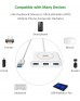 UGREEN USB 3.0 Hub 1m (White) 20283 UGREEN USB 3.0 Hub 1m (White) 20283