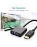 UGREEN DP Male to VGA Female Converter (Black) 20415 UGREEN DP Male to VGA Female Converter (Black) 20415