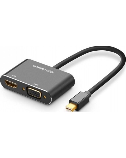 UGREEN Mini DP to HDMI + VGA Converter (Black) 20422 UGREEN Mini DP to HDMI + VGA Converter (Black) 20422