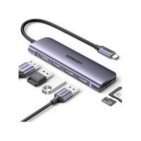 UGREEN C to HDMI +USB 3.0*3 + SD/TF  Con...