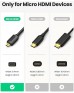 UGREEN Micro HDMI to HDMI Cable 2m (Black) 30103 UGREEN Micro HDMI to HDMI Cable 2m (Black) 30103