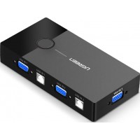 UGREEN 2-Port USB KVM Switch Box ABS Cas...