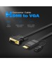 UGREEN HDMI to VGA Converter Cable 1.5m (Black) 30449 UGREEN HDMI to VGA Converter Cable 1.5m (Black) 30449