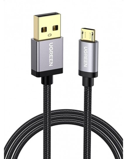 UGREEN Micro USB Data Cable Aluminum Case with Braid 2m (Black gray) 30652 UGREEN Micro USB Data Cable Aluminum Case with Braid 2m (Black gray) 30652