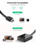 UGREEN HDMI to VGA Converter 25cm with Audio port (Black) 40248 UGREEN HDMI to VGA Converter 25cm with Audio port (Black) 40248