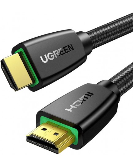 UGREEN High-End HDMI Cable with Nylon Braid 2m (Black) 40410 UGREEN High-End HDMI Cable with Nylon Braid 2m (Black) 40410