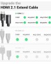 UGREEN HDMI 8K Extension Cable 1m 40447 UGREEN HDMI 8K Extension Cable 1m 40447