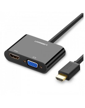 UGREEN HDMI to VGA + HDMI Conv...