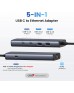 UGREEN USB 3.2 C to USB-A 3.2+USB-A 2.0+2* USB-C 3.2 Converter + Gigabit with USB-C Power Port (6in1) 45320 UGREEN USB 3.2 C to USB-A 3.2+USB-A 2.0+2* USB-C 3.2 Converter + Gigabit with USB-C Power Port (6in1) 45320