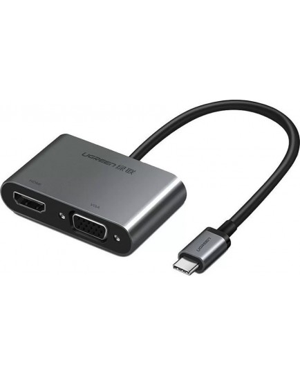 UGREEN USB-C to HDMI + VGA Adapter with PD (Space Gray) 50505 UGREEN USB-C to HDMI + VGA Adapter with PD (Space Gray) 50505