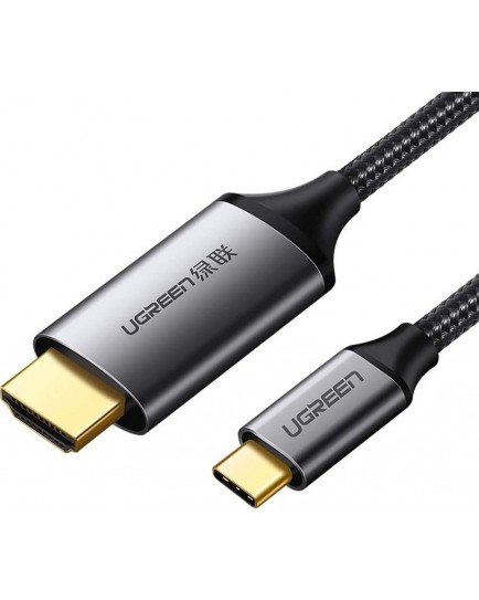 UGREEN USB-C to HDMI Male to Male Cable Aluminum Shell 1.5m (Gray Black) 50570 UGREEN USB-C to HDMI Male to Male Cable Aluminum Shell 1.5m (Gray Black) 50570