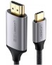 UGREEN USB-C to HDMI Male to Male Cable Aluminum Shell 1.5m (Gray Black) 50570 UGREEN USB-C to HDMI Male to Male Cable Aluminum Shell 1.5m (Gray Black) 50570