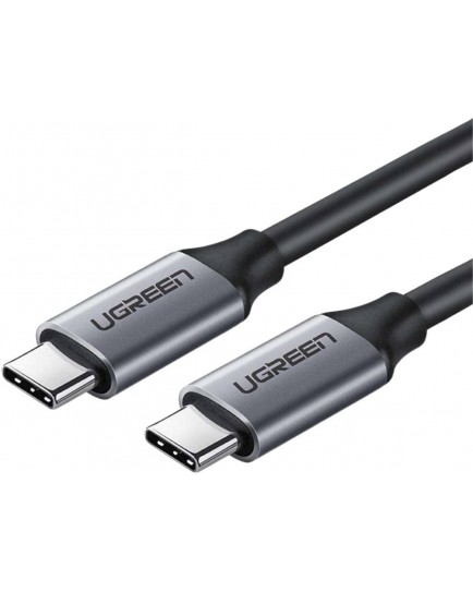 UGREEN USB 3.1 Type C Male to Type C Male Cable Nickel Plating Aluminum Shell 1.5m (Gray) 50751 UGREEN USB 3.1 Type C Male to Type C Male Cable Nickel Plating Aluminum Shell 1.5m (Gray) 50751
