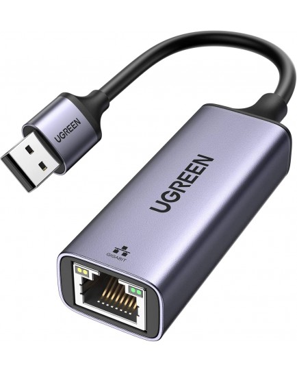 UGREEN USB to RJ45 Ethernet Adapter Aluminum Case (Space Gray) 50922 UGREEN USB to RJ45 Ethernet Adapter Aluminum Case (Space Gray) 50922