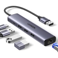 UGREEN USB3.0 to 3×USB3.0 +RJ45 (1000M) ...