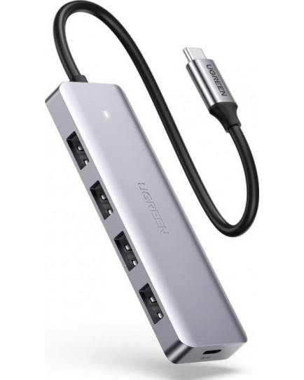 UGREEN 4-Port USB3.0 Hub with USB-C Power Supply 70336 UGREEN 4-Port USB3.0 Hub with USB-C Power Supply 70336