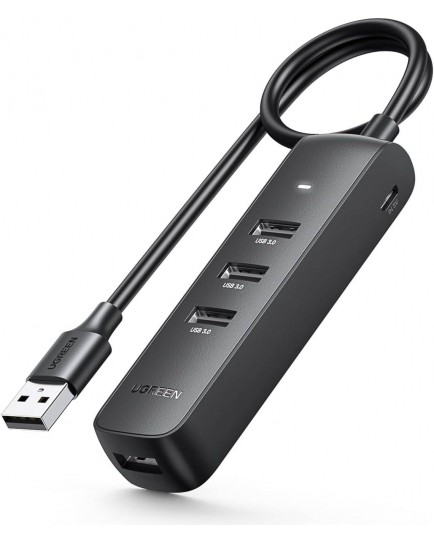 UGREEN USB 3.0 4-Port Hub 1m (Black) 80657 UGREEN USB 3.0 4-Port Hub 1m (Black) 80657