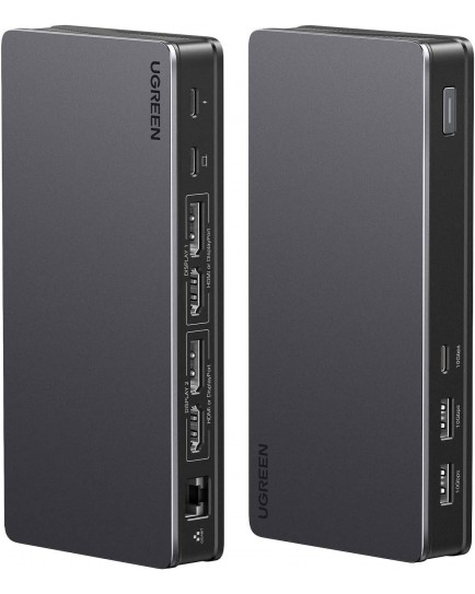 UGREEN USB-C to 2*USB 3.1+1*USB-C3.1+2*HDMI+2*DP+RJ45 Gigabit+PD port Converter 90912 UGREEN USB-C to 2*USB 3.1+1*USB-C3.1+2*HDMI+2*DP+RJ45 Gigabit+PD port Converter 90912