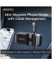 Yesido C113 Magnetic Phone Holder, Cable Management, Silicone Layer, Strong Magnetic Hold, 360° Rotation, Universal Compatibility, Cable Clip, Zinc Alloy + 4pcs N50 Magnets, Black | C113 Yesido C113 Magnetic Phone Holder, Cable Management, Silicone Layer, Strong Magnetic Hold, 360° Rotation, Universal Compatibility, Cable Clip, Zinc Alloy + 4pcs N50 Magnets, Black | C113