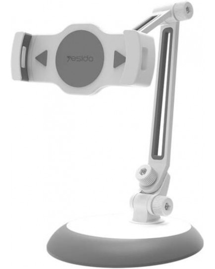 Yesido C33 Universal Lazy Tablet Phone Holder Flexible Table Holder Mobile Phone Bed Mount Bracket For iPhone Samsung Ipad, White&Gray Yesido C33 Universal Lazy Tablet Phone Holder Flexible Table Holder Mobile Phone Bed Mount Bracket For iPhone Samsung Ipad, White&Gray