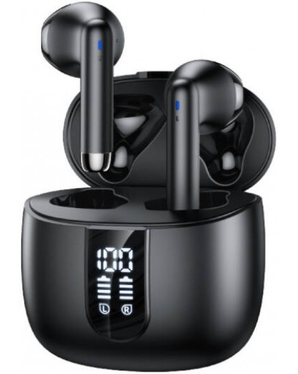 Yesido TWS22 WS BT Digital Display Earphone, 13mm Speaker Size, Jieli AD6983D2 Chips, ENC Noise Cancelling, LED Power Indicator, Bluetooth 5.3 Technology, Touch Control, Black | TWS22 Yesido TWS22 WS BT Digital Display Earphone, 13mm Speaker Size, Jieli AD6983D2 Chips, ENC Noise Cancelling, LED Power Indicator, Bluetooth 5.3 Technology, Touch Control, Black | TWS22