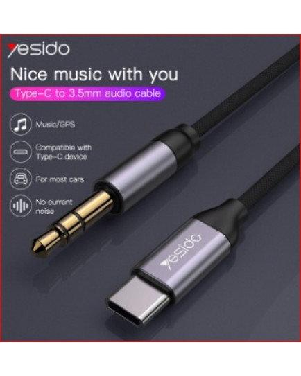 Yesido YAU20 Type C To 3.5 MM Audio Cable 1M Yesido YAU20 Type C To 3.5 MM Audio Cable 1M
