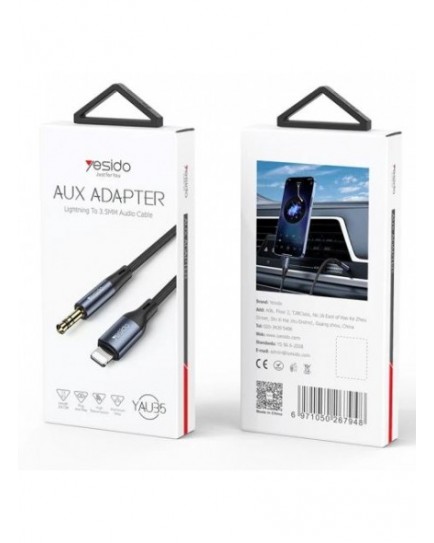 YESIDO YAU35 LIGHTNING TO 3.5 MM AUDIO CABLE 1M YESIDO YAU35 LIGHTNING TO 3.5 MM AUDIO CABLE 1M